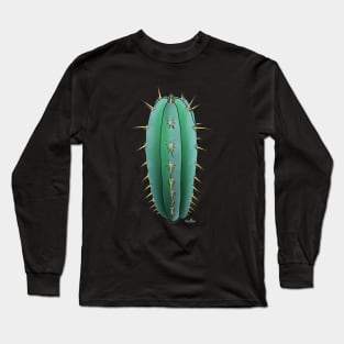 Trichocereus Sharxx Blue (Peruvianus) side Long Sleeve T-Shirt